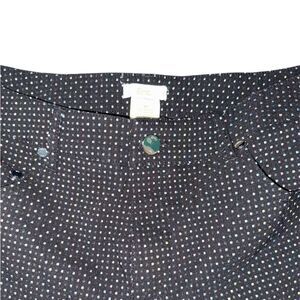 Eric Signature Stretch Ankle Pants | Black Rainbow Micro Dot | Size 12